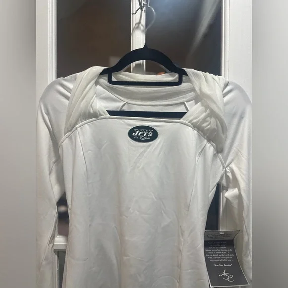 NWT All Sport Couture NFL Team Apparel New York Jets Long Sleeve Top - Picture 3 of 7